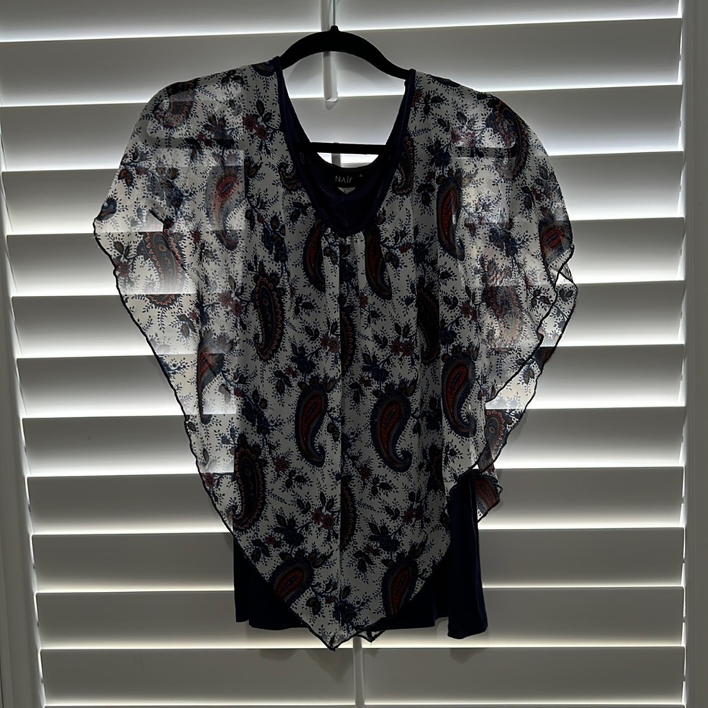 Navy 2 piece Blouse
